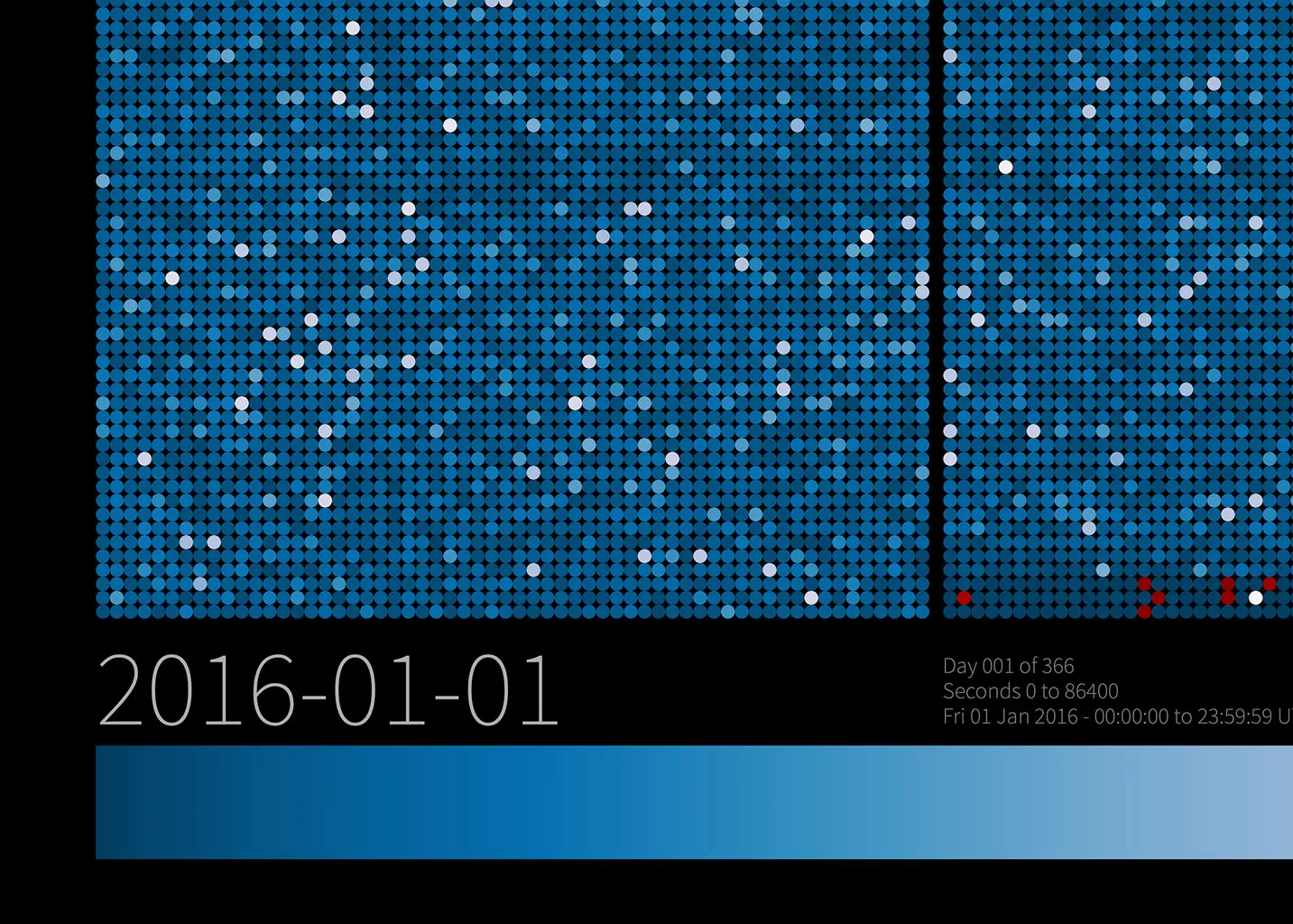 Close-up of the bottom-left corner of the Day print.