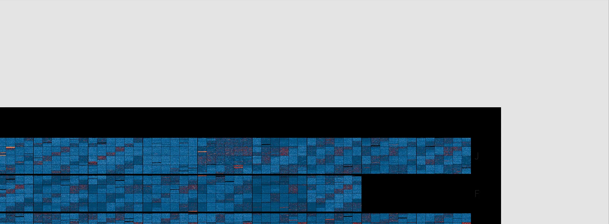 Close-up of the top-right corner of the Months print.